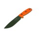 Couteau de Survie Esee Model 4 Plain Edge Manche Orange G-10 Acier 1095 Made In USA ES4PMBOD - Livraison Gratuite