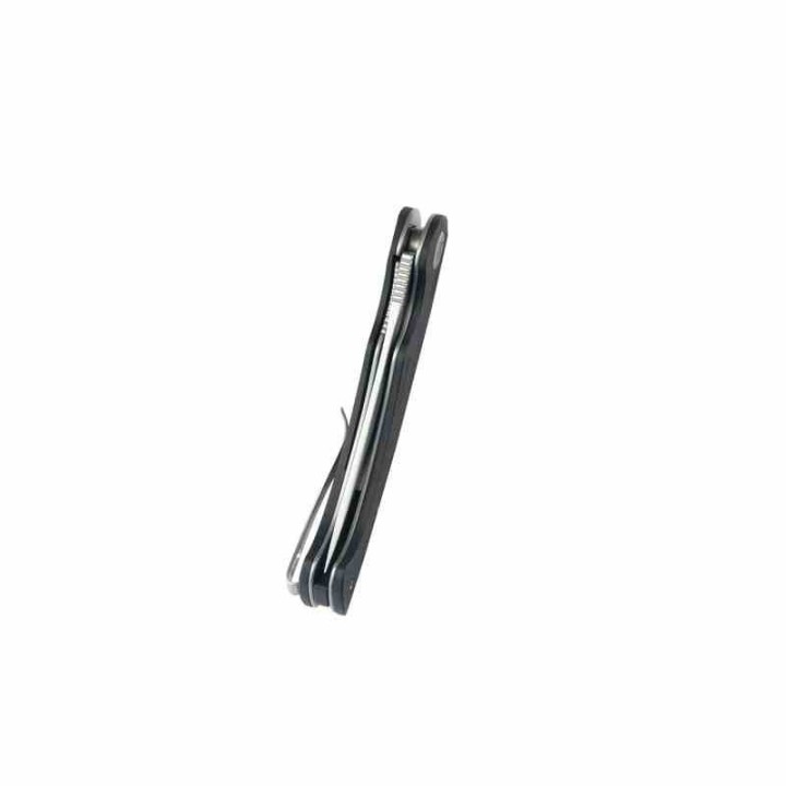 Couteau Kubey Scimitar Black Manche G10 Lame Acier 14C28N Beadblast IKBS Linerlock Clip KUB173K - Livraison Gratuite