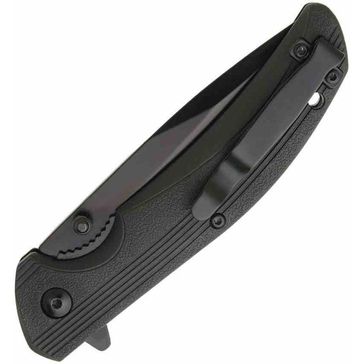 Couteau Tactical Bear & Son Sideliner Lame Acier 440 Combo Edge Manche Black Zytel Linerlock USA BC778BSR - Livraison Gratuite