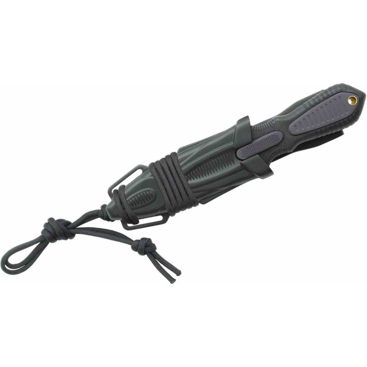 Dague United Cutlery Combat Sub Commander Lame Acier 3Cr13 Manche TPR Etui Abs UC3246 - Livraison Gratuite