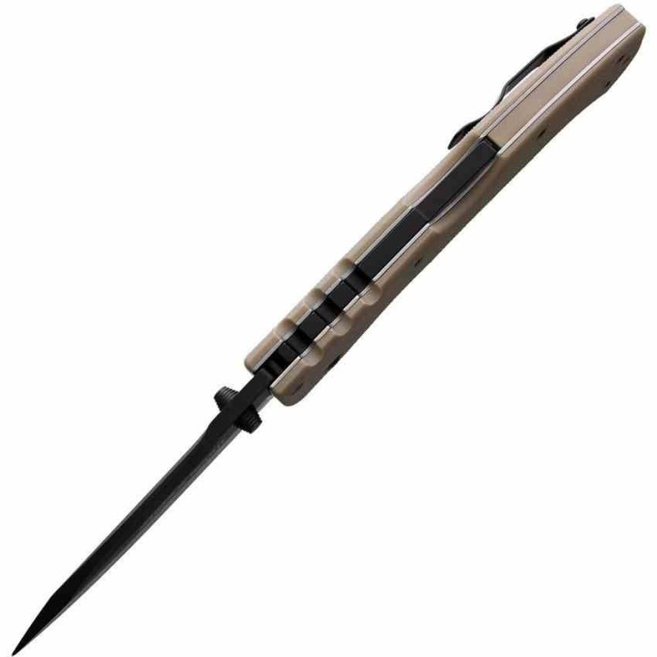 Couteau Cold Steel 4-Max Scout Desert Tan Lame Acier AUS-10A BLK Manche Griv-Ex Lockback CS62RQDTBK - Livraison Gratuite