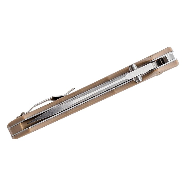 Couteau Cold Steel 4-Max Scout Desert Tan Lame Acier AUS-10A Manche Griv-Ex Lockback CS62RQDTSW - Livraison Gratuite