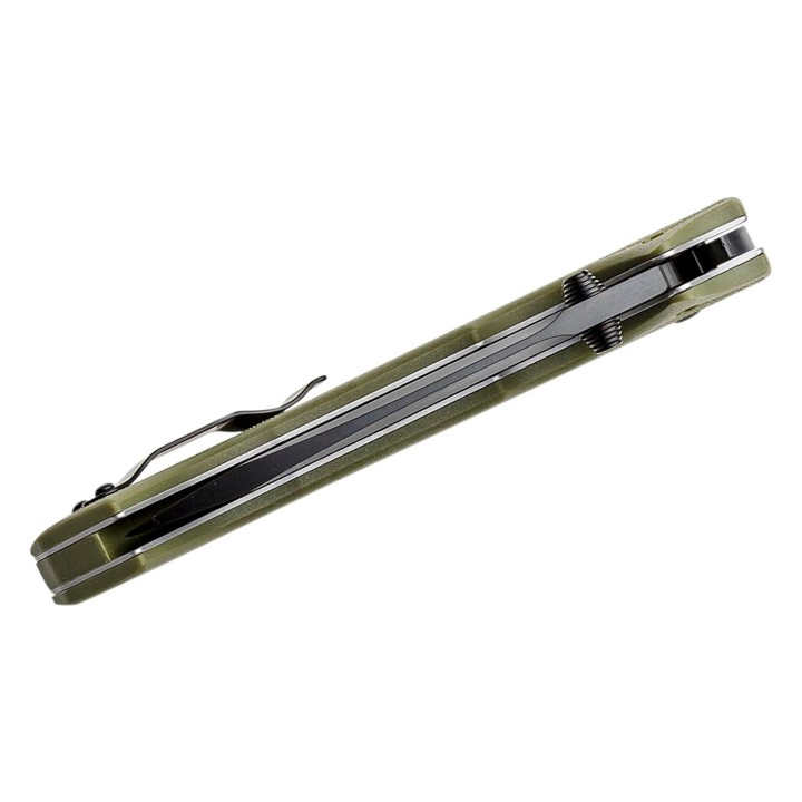 Couteau Cold Steel 4-Max Scout OD Green Lame Acier AUS-10A Black Manche Griv-Ex Lockback CS62RQODBK - Livraison Gratuite