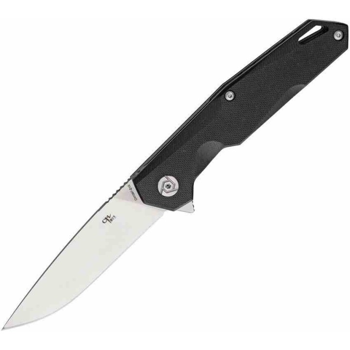 Couteau CH Knives Black Manche G10 Lame Acier D2 IKBS Linerlock Clip CH1047BK - Livraison Gratuite