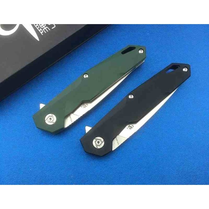 Couteau CH Knives Black Manche G10 Lame Acier D2 IKBS Linerlock Clip CH1047BK - Livraison Gratuite