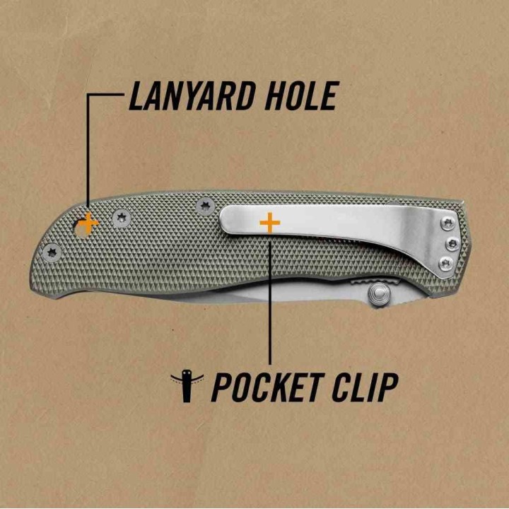 Couteau Gerber Harsey Air Ranger Serrated Lame Acier Carbone Manche Alu Linerlock Clip G45860 - Livraison Gratuite