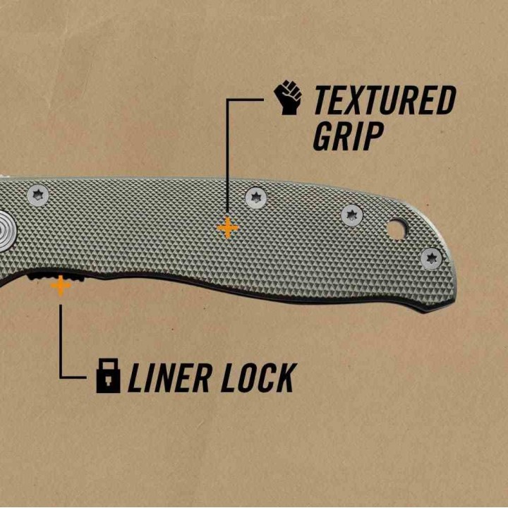 Couteau Gerber Harsey Air Ranger Serrated Lame Acier Carbone Manche Alu Linerlock Clip G45860 - Livraison Gratuite