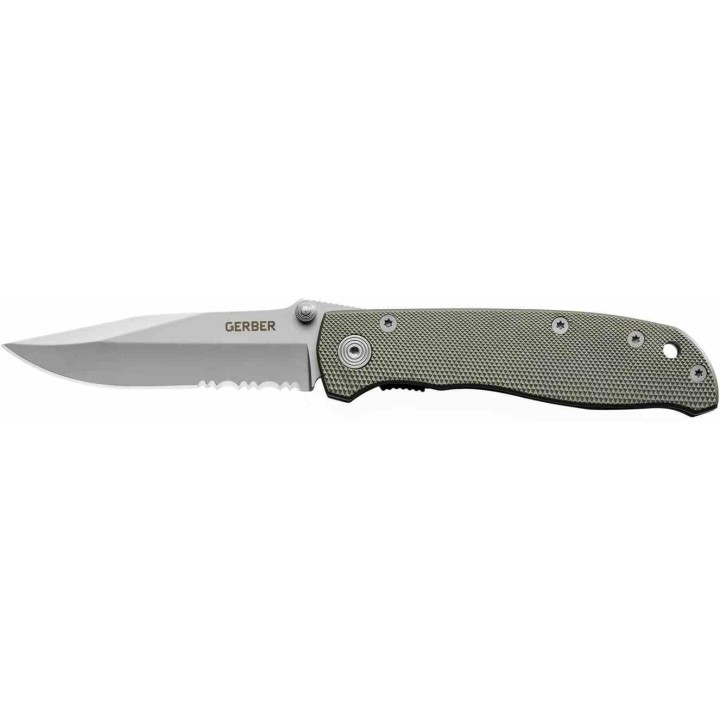 Couteau Gerber Harsey Air Ranger Serrated Lame Acier Carbone Manche Alu Linerlock Clip G45860 - Livraison Gratuite