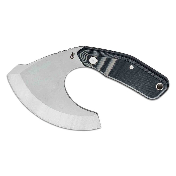 Couteau Gerber Downwind Ulu Gray Lame Acier 7Cr17MoV Manche G10 Etui Canvas G3936 - Livraison Gratuite