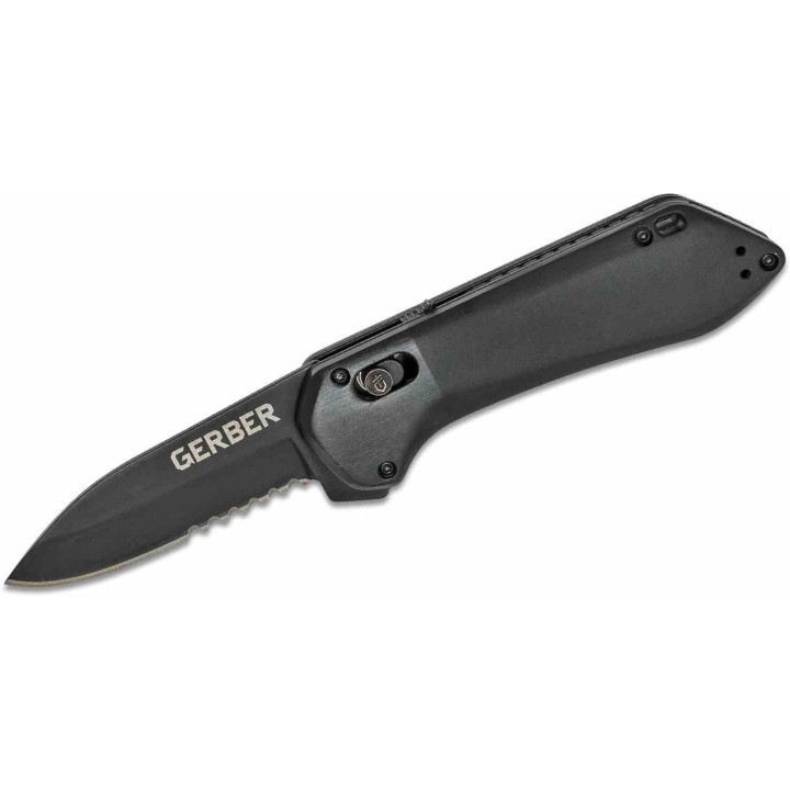 Couteau Gerber Highbrow Compact A/O Lame Acier 7Cr17MoV Serr Manche Aluminium Pivot Lock Clip G3675 - Livraison Gratuite