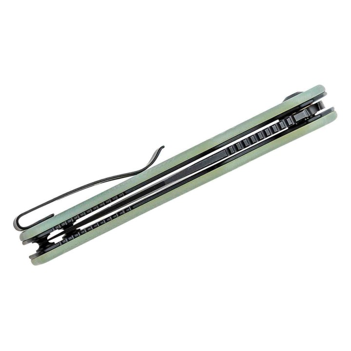 Couteau CIVIVI Cogent Jade Button Lock Manche G10 Lame Acier 14C28N Part Serr IKBS Clip CIVC20038E3 - Livraison Gratuite