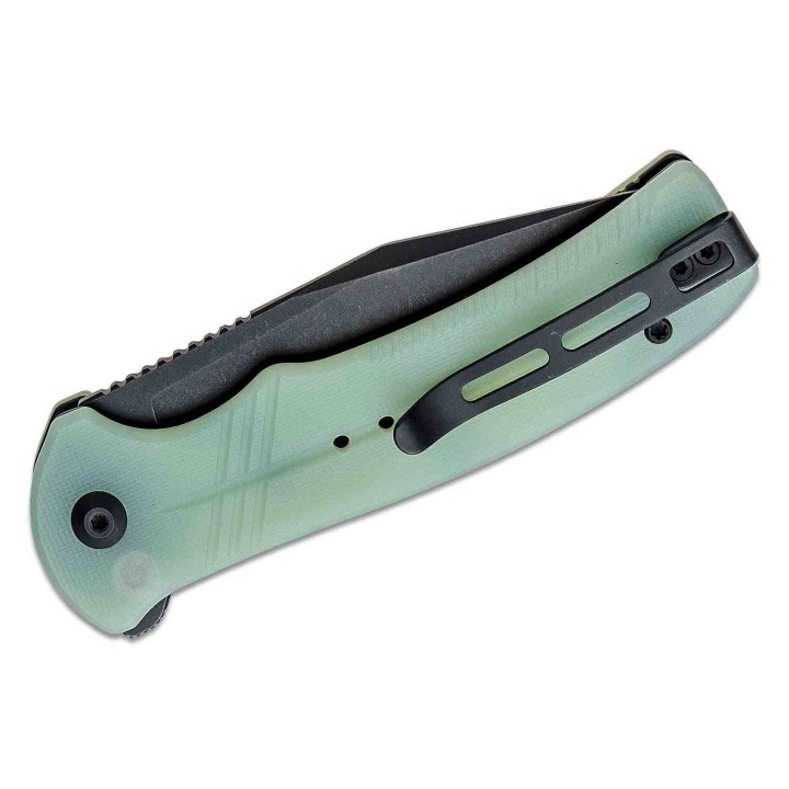 Couteau CIVIVI Cogent Jade Button Lock Manche G10 Lame Acier 14C28N Part Serr IKBS Clip CIVC20038E3 - Livraison Gratuite