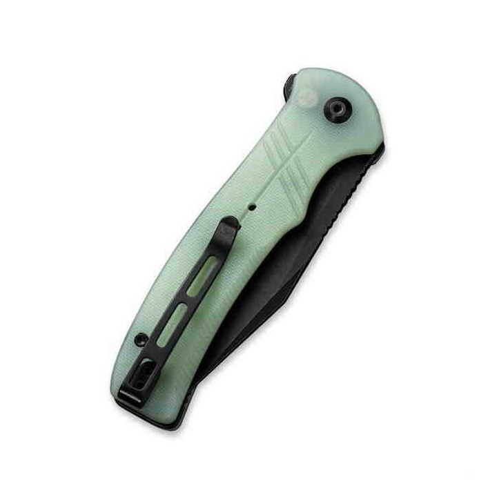 Couteau CIVIVI Cogent Jade Button Lock Manche G10 Lame Acier 14C28N Part Serr IKBS Clip CIVC20038E3 - Livraison Gratuite