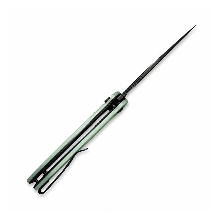 Couteau CIVIVI Cogent Jade Button Lock Manche G10 Lame Acier 14C28N Plain IKBS Clip CIVC20038D3 - Livraison Gratuite