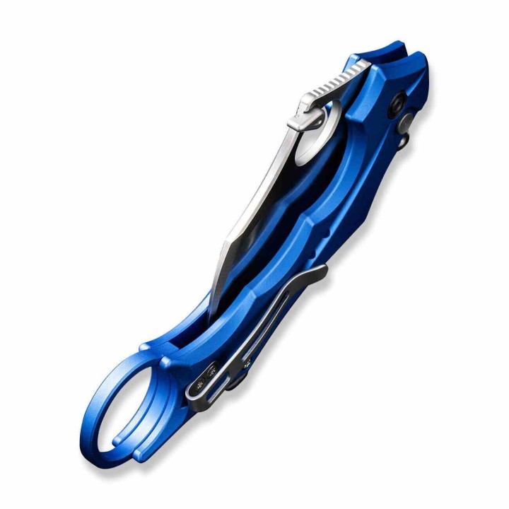 Couteau CIVIVI Incisor II Blue Karambit Lame Acier Nitro-V Manche Alum IKBS Button Lock Clip CIVC16016B2 - Livraison Gratuite