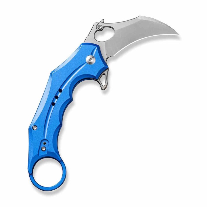 Couteau CIVIVI Incisor II Blue Karambit Lame Acier Nitro-V Manche Alum IKBS Button Lock Clip CIVC16016B2 - Livraison Gratuite