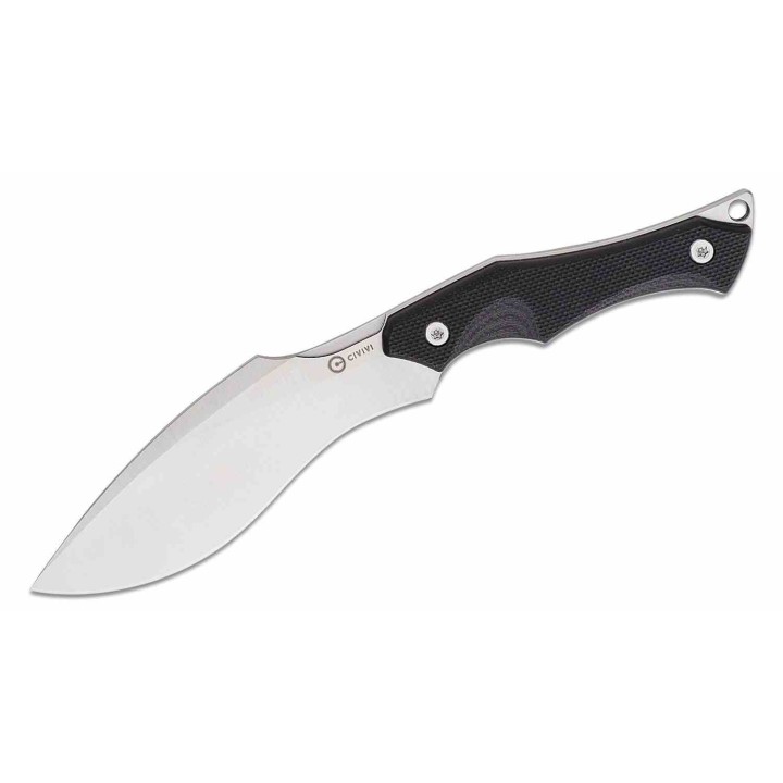 Couteau de Cou CIVIVI Vaquita II Black Lame Kukri Acier Nitro-V Manche G10 Etui Kydex CIVC047C1 - Livraison Gratuite