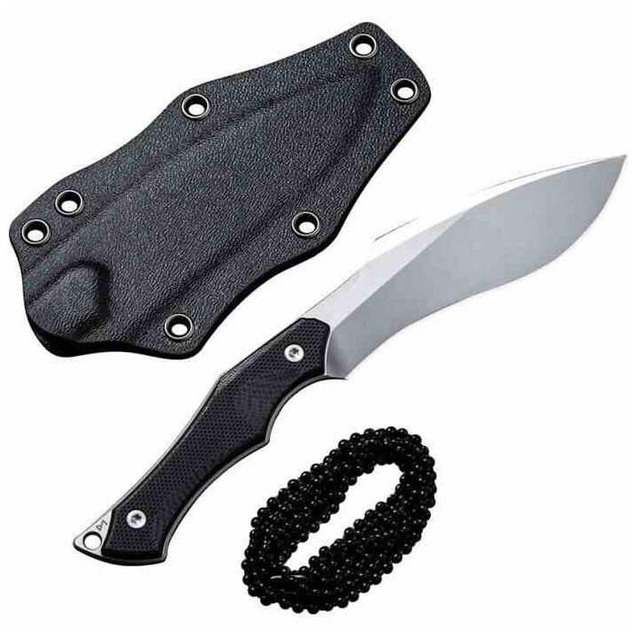 Couteau de Cou CIVIVI Vaquita II Black Lame Kukri Acier Nitro-V Manche G10 Etui Kydex CIVC047C1 - Livraison Gratuite
