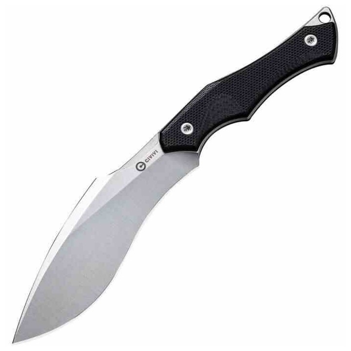 Couteau de Cou CIVIVI Vaquita II Black Lame Kukri Acier Nitro-V Manche G10 Etui Kydex CIVC047C1 - Livraison Gratuite