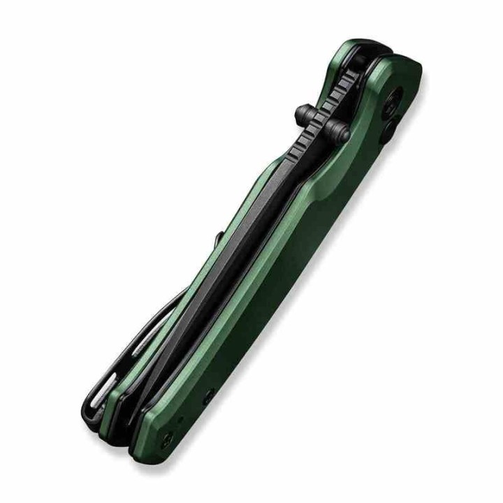 Couteau CIVIVI Altus Button Lock Green Manche Aluminum Lame Acier Nitro-V IKBS Linerlock Clip CIVC200765 - Livraison Gratuite