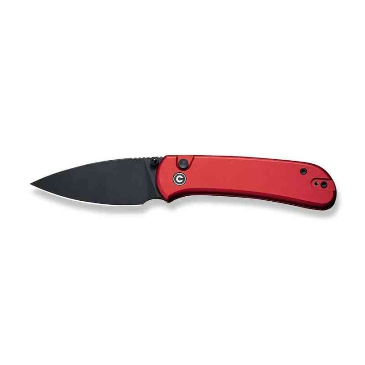 Couteau CIVIVI Qubit Red Manche Aluminum Lame Acier 14C28N IKBS Clip Button Lock CIVC22030E2 - Livraison Gratuite