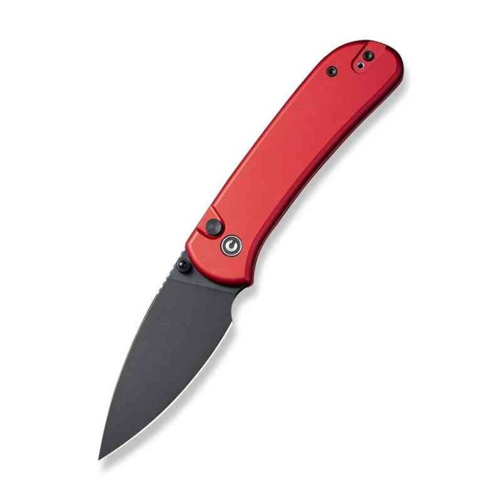 Couteau CIVIVI Qubit Red Manche Aluminum Lame Acier 14C28N IKBS Clip Button Lock CIVC22030E2 - Livraison Gratuite