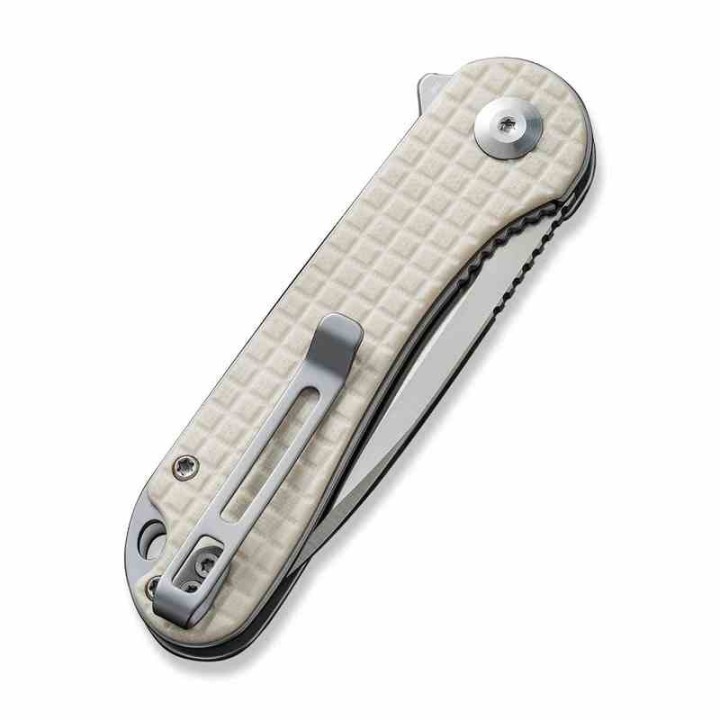 Couteau CIVIVI Elementum Ivory Lame Acier D2 Manche G10 IKBS Linerlock Clip CIVC907A3 - Livraison Gratuite