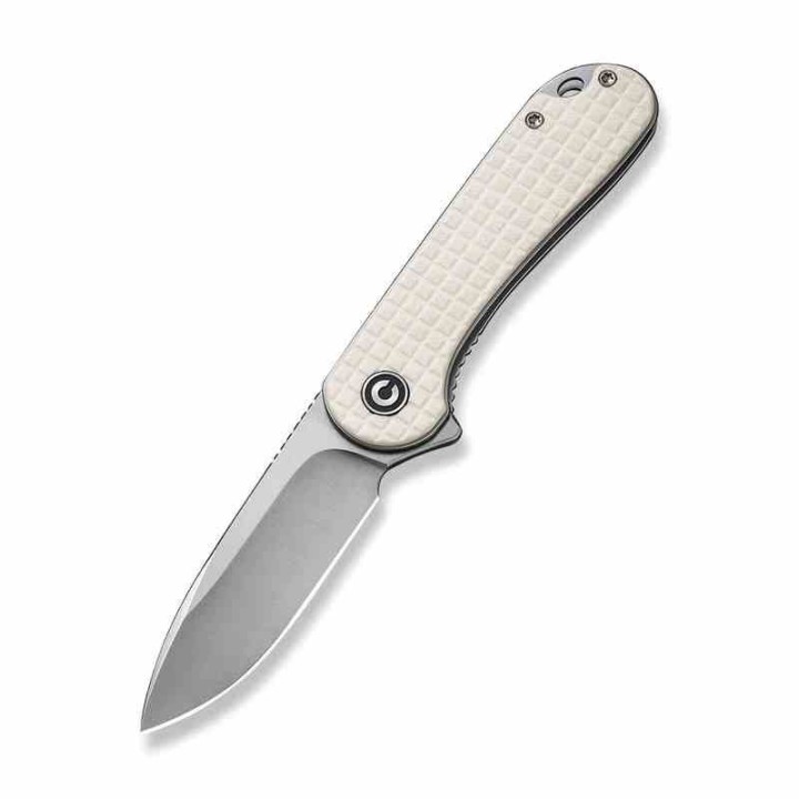 Couteau CIVIVI Elementum Ivory Lame Acier D2 Manche G10 IKBS Linerlock Clip CIVC907A3 - Livraison Gratuite