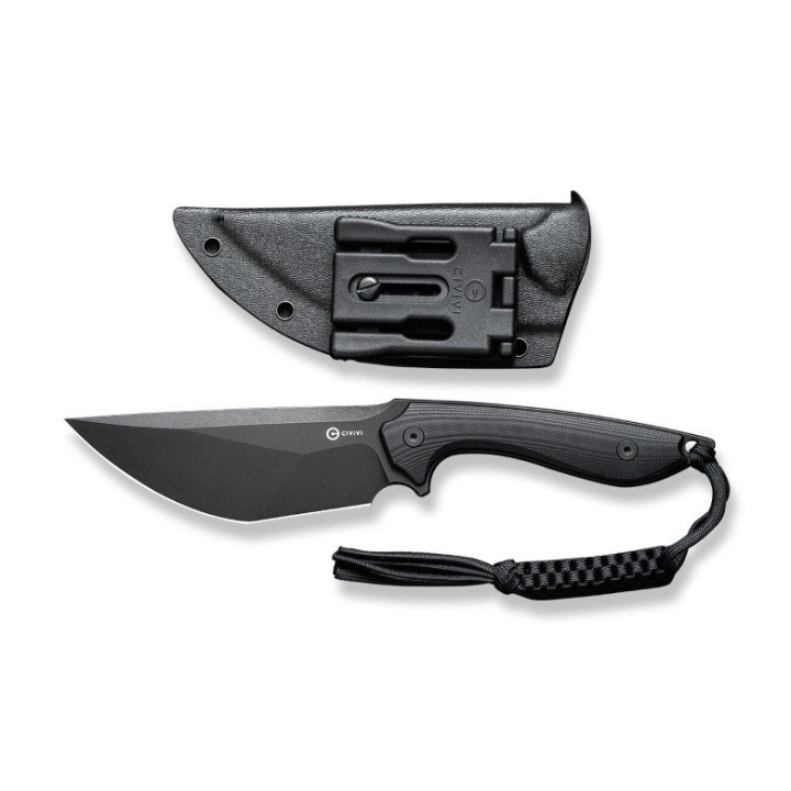 Couteau CIVIVI Concept 22 Black Lame Tanto Acier D2 Manche G10 Etui Kydex CIVC210471 - Livraison Gratuite