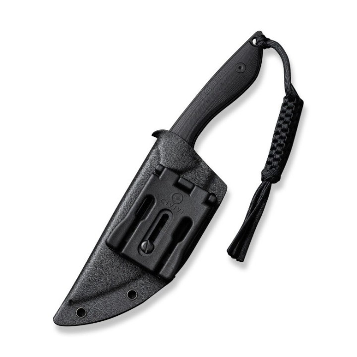 Couteau CIVIVI Concept 22 Black Lame Tanto Acier D2 Manche G10 Etui Kydex CIVC210471 - Livraison Gratuite