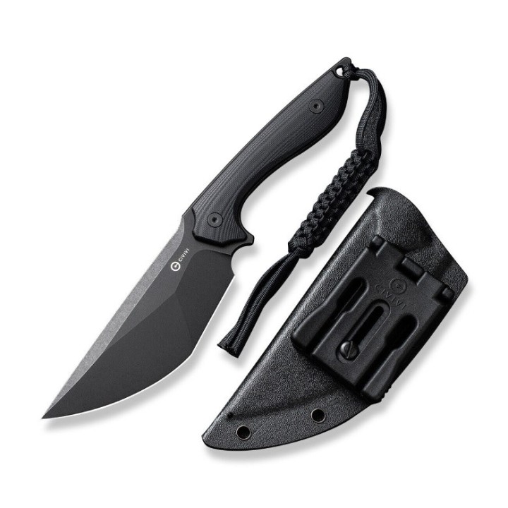 Couteau CIVIVI Concept 22 Black Lame Tanto Acier D2 Manche G10 Etui Kydex CIVC210471 - Livraison Gratuite