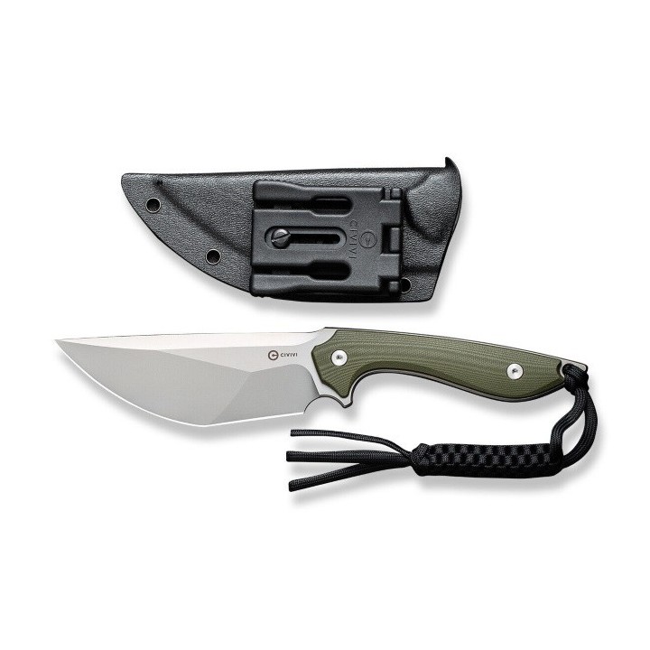 Couteau CIVIVI Concept 22 Green Lame Tanto Acier D2 Manche G10 Etui Kydex CIVC210472 - Livraison Gratuite