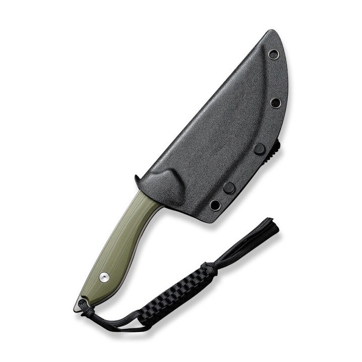 Couteau CIVIVI Concept 22 Green Lame Tanto Acier D2 Manche G10 Etui Kydex CIVC210472 - Livraison Gratuite