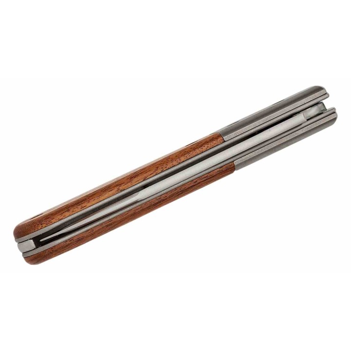 Couteau LionSteel Barlow Roundhead Santos Lame Acier M390 Manche Bois/Titane Slipjoint Italy LSTCK0111ST - Livraison Gratuite