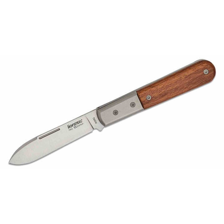 Couteau LionSteel Barlow Roundhead Santos Lame Acier M390 Manche Bois/Titane Slipjoint Italy LSTCK0111ST - Livraison Gratuite