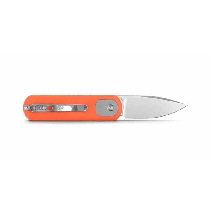 Couteau Vosteed Corgi Pup Trek Lock Orange Manche G10 Lame Acier 14C28N Satin IKBS Clip VOSA0719 - Livraison Gratuite