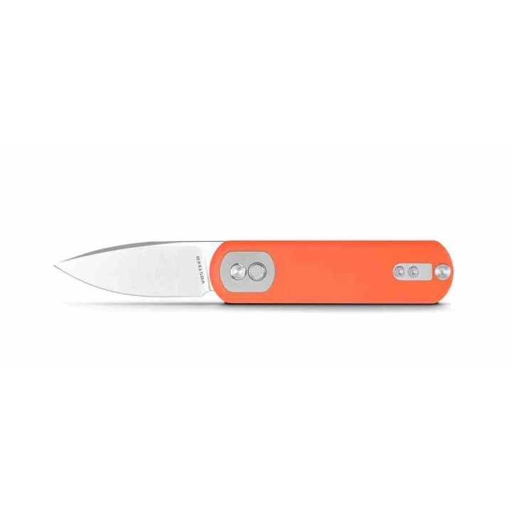 Couteau Vosteed Corgi Pup Trek Lock Orange Manche G10 Lame Acier 14C28N Satin IKBS Clip VOSA0719 - Livraison Gratuite