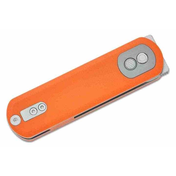 Couteau Vosteed Corgi Pup Trek Lock Orange Manche G10 Lame Acier 14C28N Satin IKBS Clip VOSA0719 - Livraison Gratuite