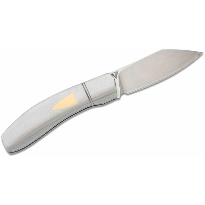 Couteau Begg Knives Traditional Sheepsfoot Small Lame Acier 14C28N Manche Acier Slip Joint BG046 - Livraison Gratuite