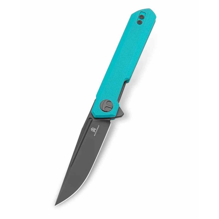 Couteau BESTECHMAN MINI DUNDEE Blue Lame Acier D2 Manche G10 Liner Lock Clip BTKMK03E - Livraison Gratuite