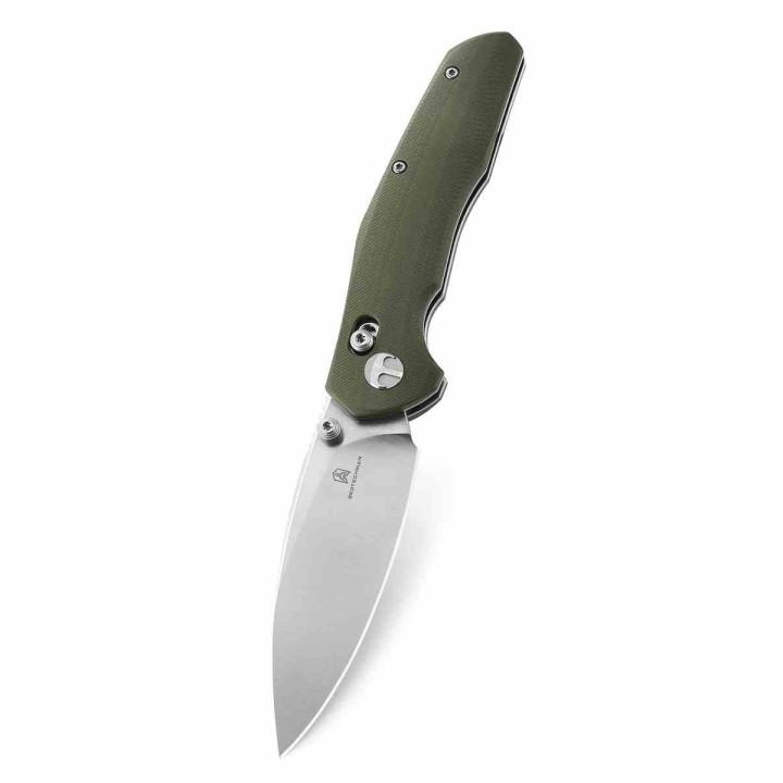 Couteau BESTECHMAN Ronan B-Lock OD Green Lame Acier 14C28N Manche G10 Crossbar Lock Clip BTKMK02B - Livraison Gratuite