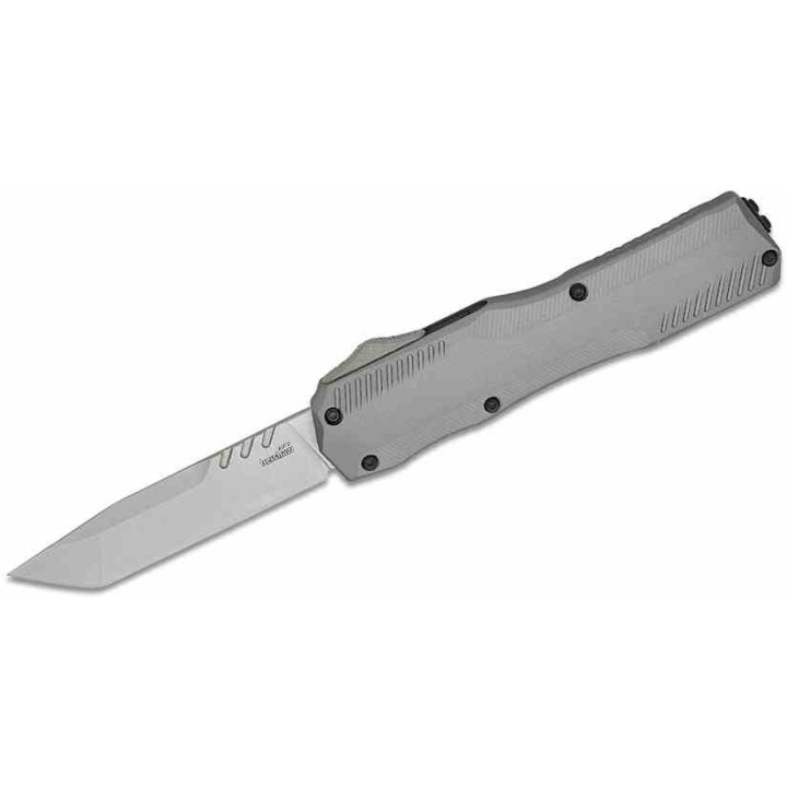 Couteau Kershaw Auto Livewire OTF Tanto Lame Acier CPM-MagnaCut Gray Manche Alu Clip USA KS9000TGRYSW - Livraison Gratuite