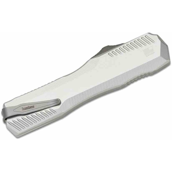 Couteau Kershaw Auto Livewire OTF Spear Point Lame Acier CPM-MagnaCut Raw Manche Alu Clip USA KS9000RAW - Livraison Gratuite
