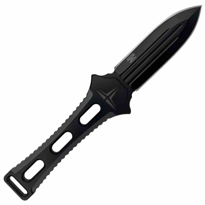 Couteau Dague Takumitak Hidden Anger Black Lame Acier D2 Double Tranchant Manche G10 Etui Kydex TKF205BK - Livraison Gratuite