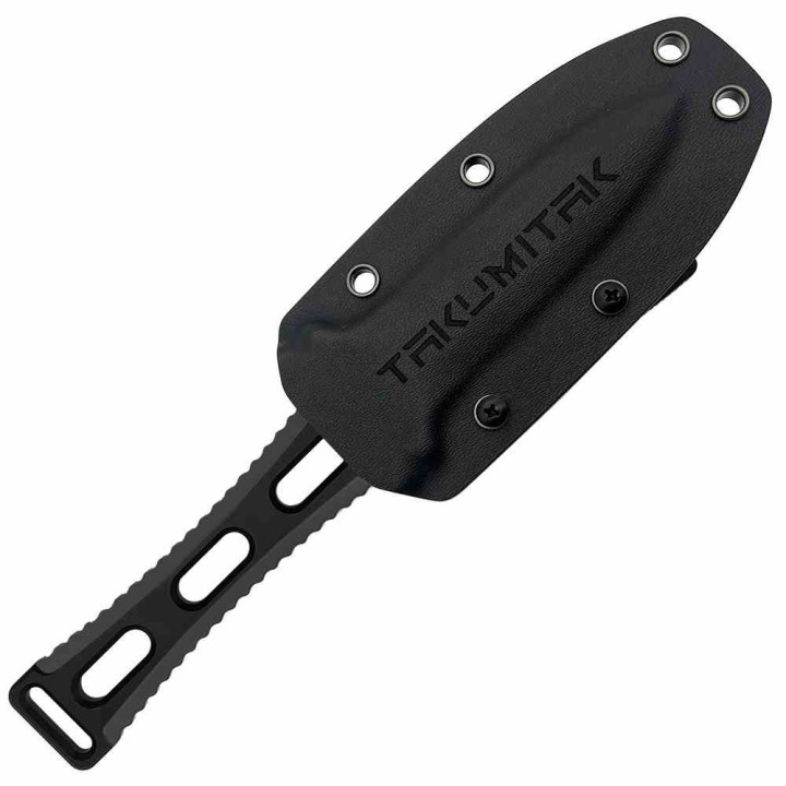 Couteau Dague Takumitak Hidden Anger Black Lame Acier D2 Double Tranchant Manche G10 Etui Kydex TKF205BK - Livraison Gratuite