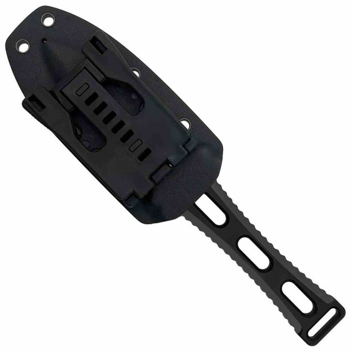 Couteau Dague Takumitak Hidden Anger Black Lame Acier D2 Double Tranchant Manche G10 Etui Kydex TKF205BK - Livraison Gratuite