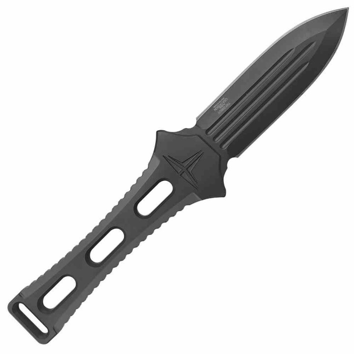 Couteau Dague Takumitak Hidden Anger Gray Lame Acier D2 Double Tranchant Manche G10 Etui Kydex TKF205GY - Livraison Gratuite