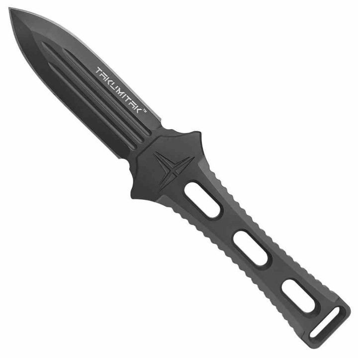 Couteau Dague Takumitak Hidden Anger Gray Lame Acier D2 Double Tranchant Manche G10 Etui Kydex TKF205GY - Livraison Gratuite