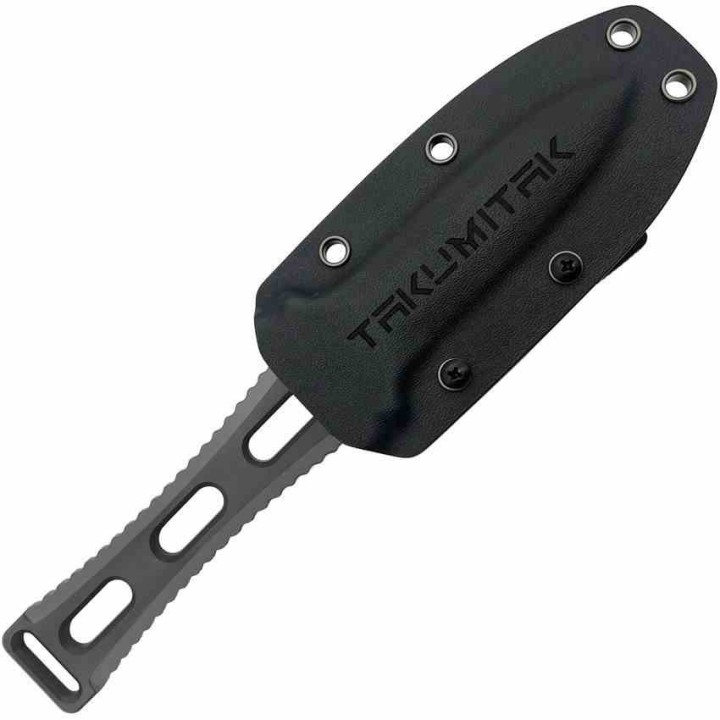 Couteau Dague Takumitak Hidden Anger Gray Lame Acier D2 Double Tranchant Manche G10 Etui Kydex TKF205GY - Livraison Gratuite