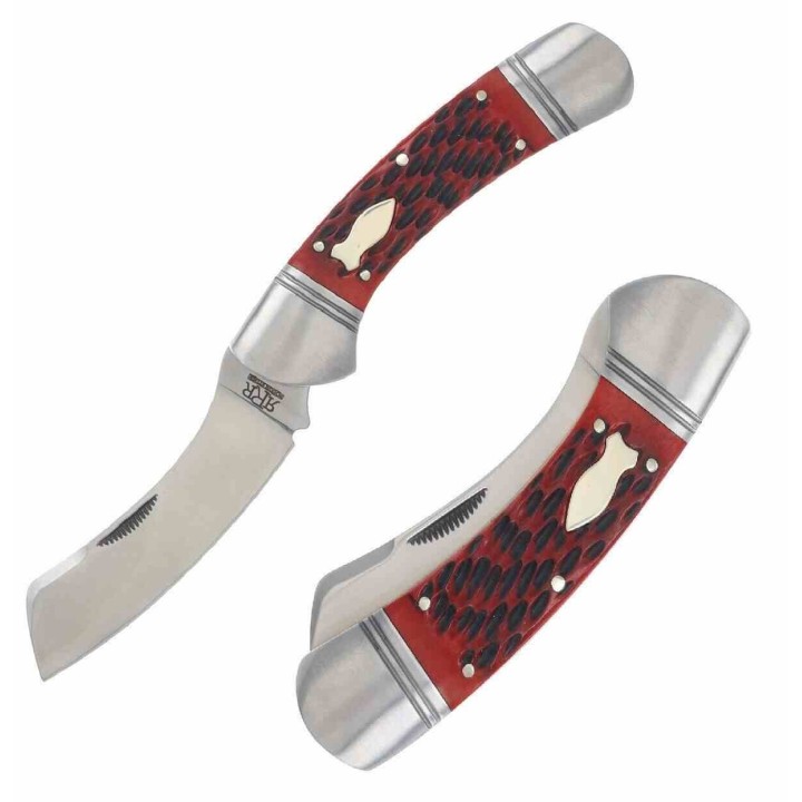 Couteau Rough Ryder Reserve Balboa Red Manche Os Lame Acier D2 Slip Joint Boite Collector RRR039 - Livraison Gratuite